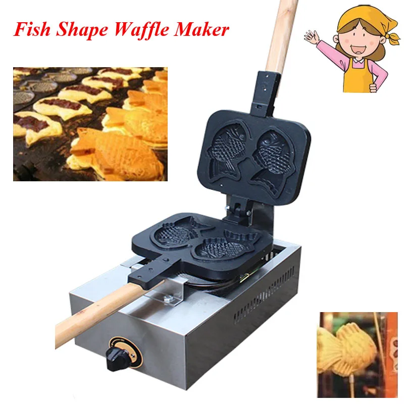 1pc Japanese Fish Waffle Making Machine Taiyaki Baker Mini Household