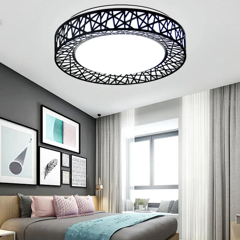 Современный светодиодный потолочный светильник современная лампа для гостиной, спальни, кухни крепление на поверхность+ пульт дистанционного управления