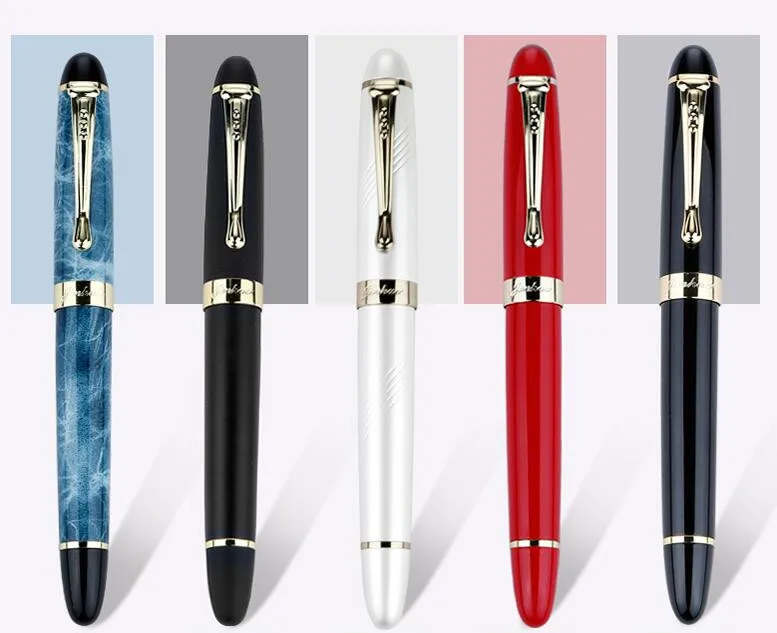 Jinhao x450 авторучка полностью Металлическая золотистая ручка Iraurita роскошные ручки канцелярские принадлежности для офиса и школы