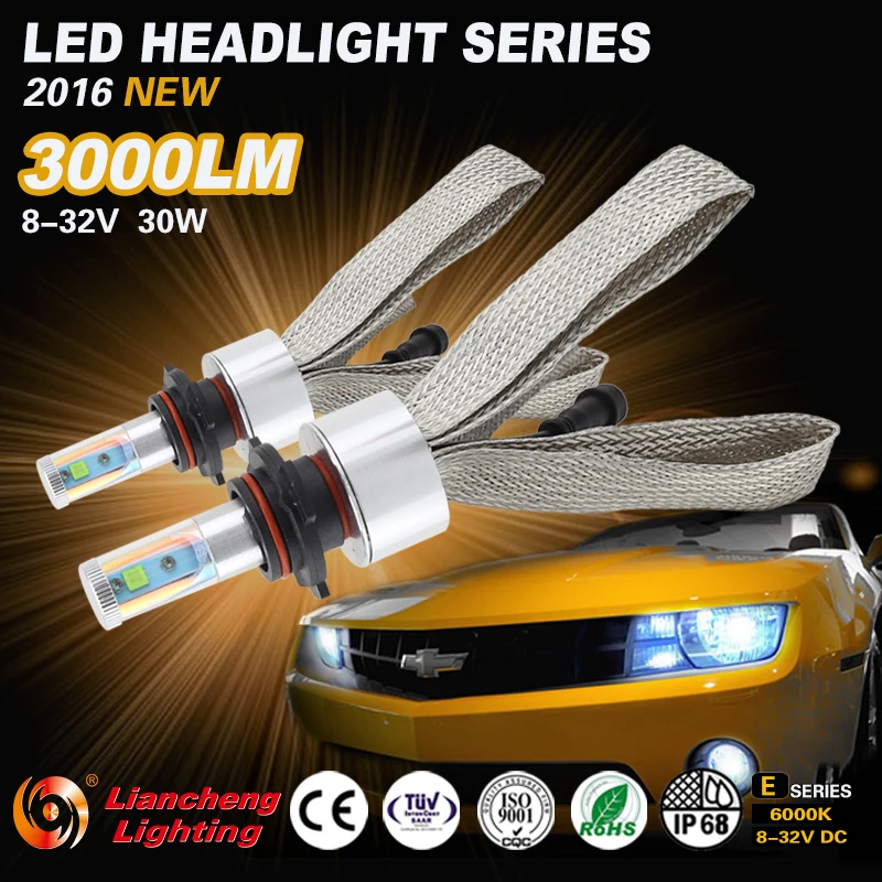 LC COBRA 2016 Pair NEW ETI Chip 9006 60W 6000LM LED Headlight Bulbs 6K 8K Copper Strips | Автомобили и мотоциклы
