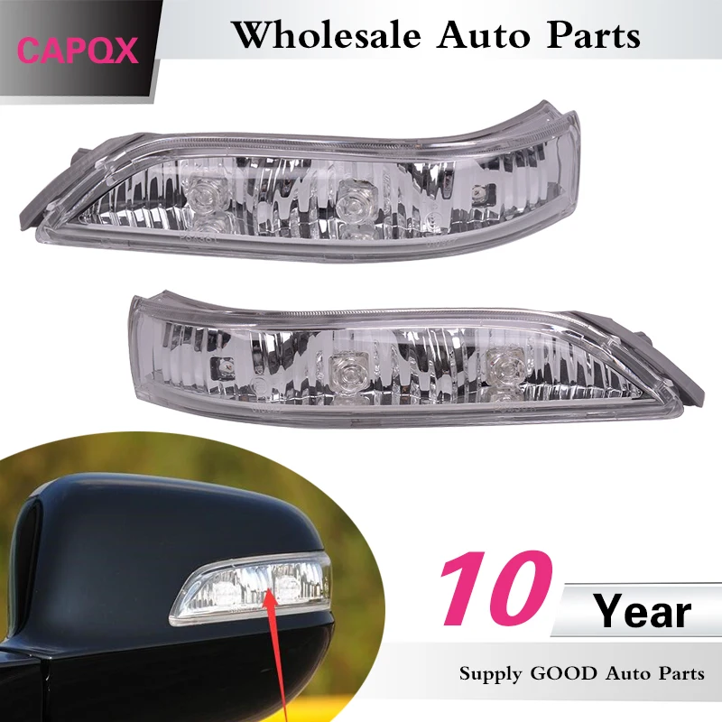 

CAPQX 2PCS Outside rear view Mirror LED Turn Signal light lamp 34350-SJA-G02 For ACCORD 2008-2013 ACURA RL 2007 2008 2009