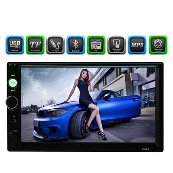 

7" 2Din universal Car Multimedia Video Play Tap PC Tablet USB/TF FM Aux Input/Rear View Camera Radio Stereo Video Player(No DVD)