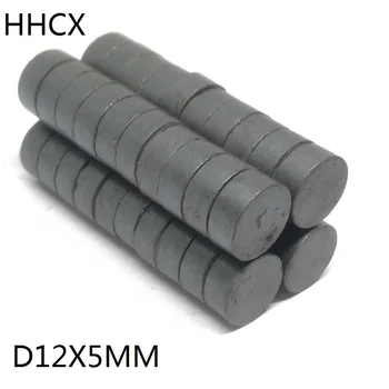 

100pcs/lot Y30 Disk Ferrite Magnet 12*5 mm Permanent magnet 12mm x 5mm Black Round Speaker 12x5 mm