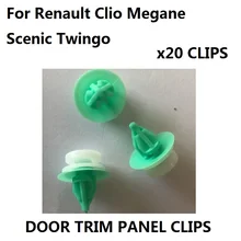 X20 Per Renault Interior Door Card Pannello Clip di Plastica-Clio Megane Scenic Twingo oe #7703077250