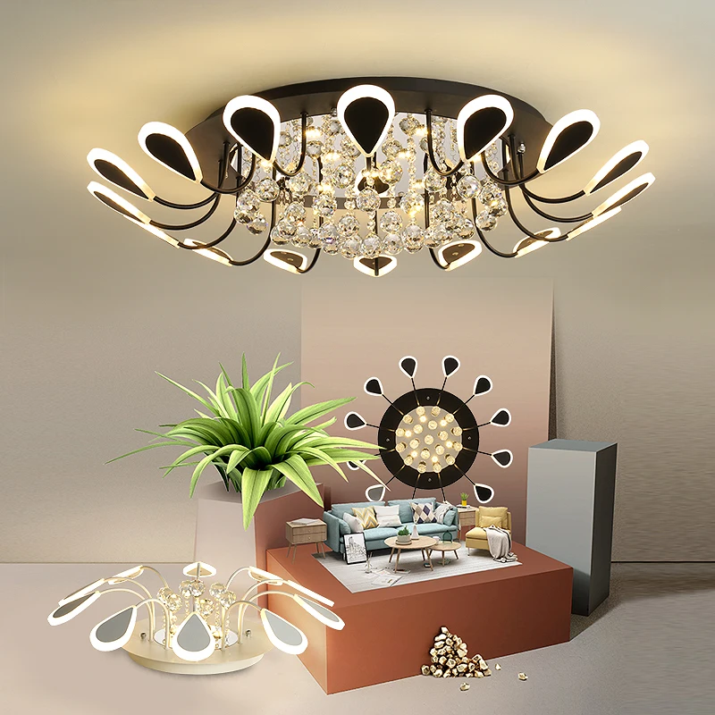 Living Room Lamp Postmodern Minimalist Crystal Lights Hall Lobby Ceiling Lighting Creative Nordic Bedroom Ceiling Lamp led Light Living Room Lamp Postmodern Minimalist Crystal Lights Hall Lobby Ceiling Lighting Creative Nordic Bedroom Ceiling Lamp led Light