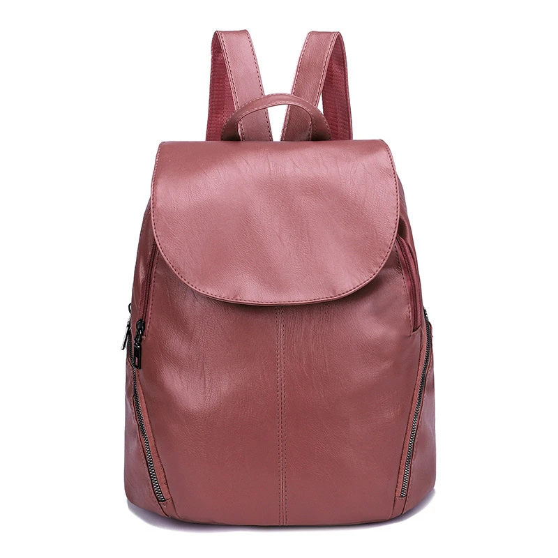 2018 de las mujeres de la moda mochilas Mochila de cuero de la PU bolsos de hombro Mochila para mujeres mujer Mochila femenino Mochila zaino|Mochilas| -