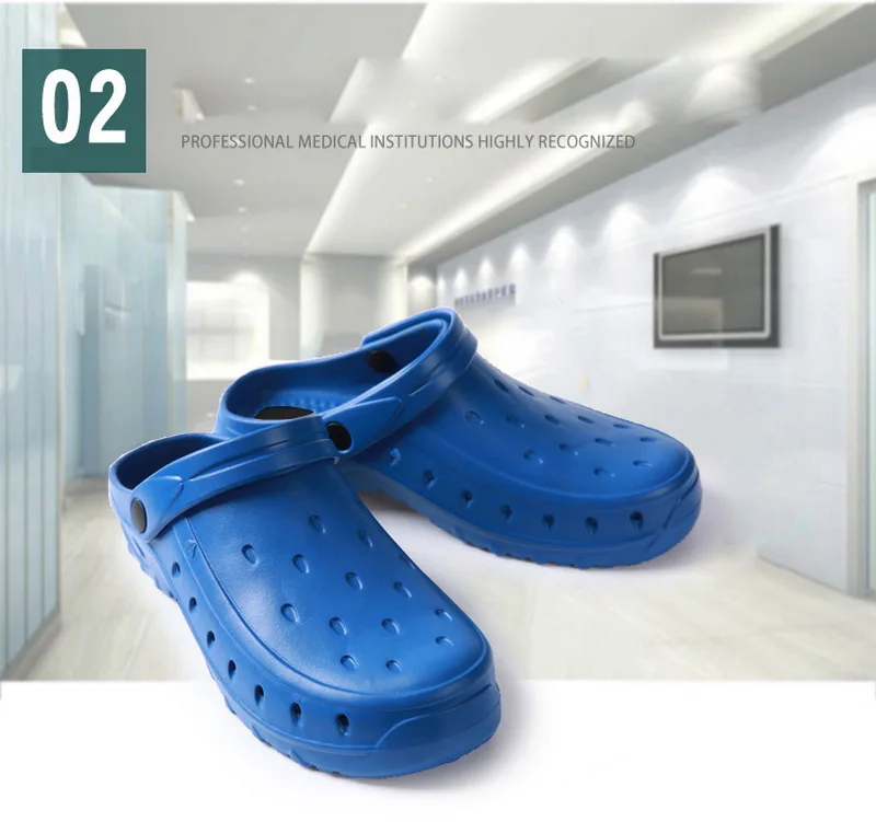 VIAOLI Новый Для мужчин классический анти-статические Автоклавируемые Антибактериальный резиновые шлепанцы медицинская обувь безопасности