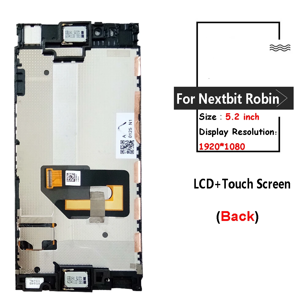 Для 5 2 дюймового Nextbit Robin ЖК дисплей + сенсорный экран с рамкой 100% протестированный