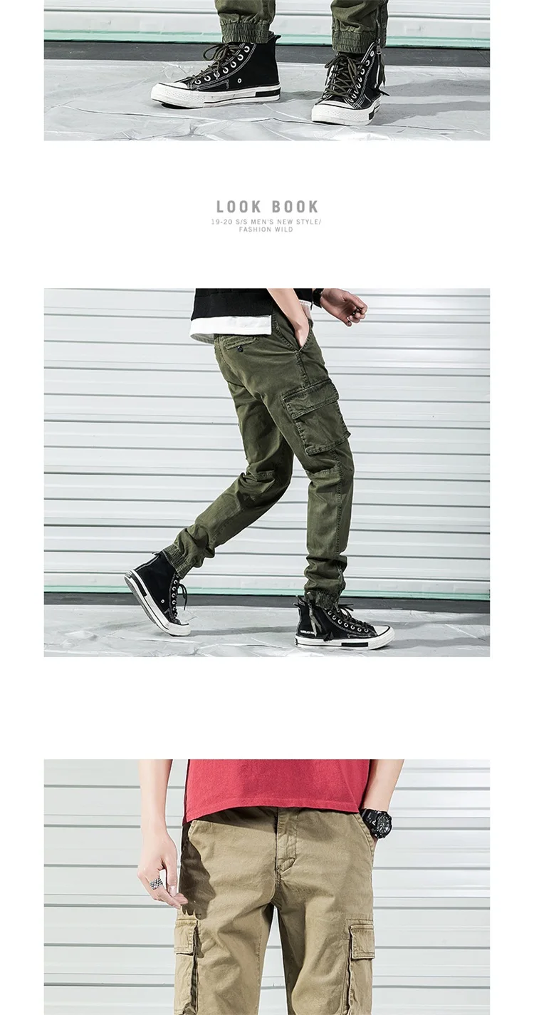 Новые повседневные штаны для мужчин хлопок летние Multi карман военные брюки карго общая Открытый Высокое качество Уличная