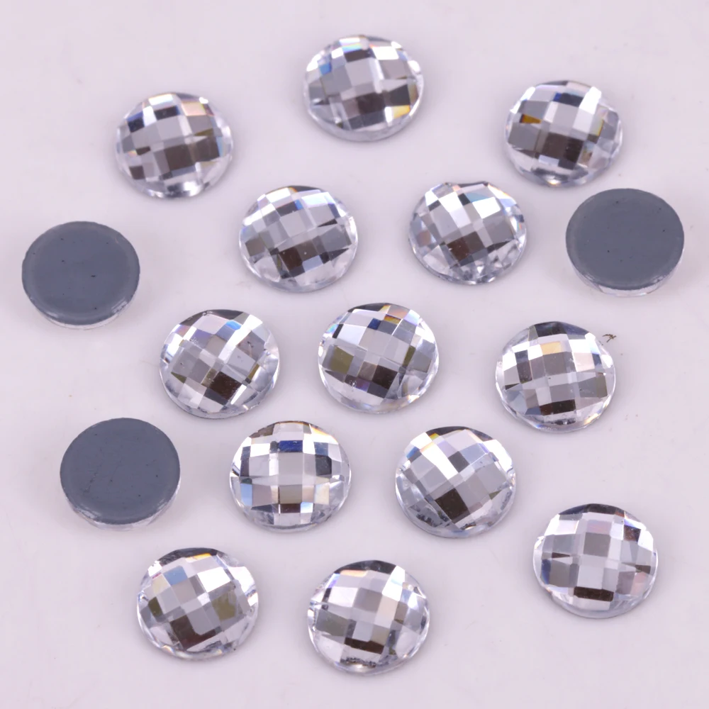 

Free Shipping! High Quality 6mm, 8mm, 10mm Chessboard Circle Flat Back Hotfix Rhinestones / Iron On Flat Back Crystals