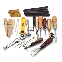 1set (20pcs) Leathercraft Set Kit Punch Stitching Sewing Leather Tools DIY Stamp Hand Gift 1set (20pcs) Leathercraft Set Kit Punch Stitching Sewing Leather Tools DIY Stamp Hand Gift