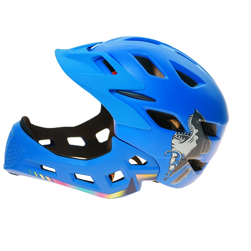 BoysGirls Casco capacete da bicicleta MtbRoad горный велосипед шлем с подсветкой козырек велосипедный шлем для катания на лыжах сноуборде детский - Цвет: blue with led