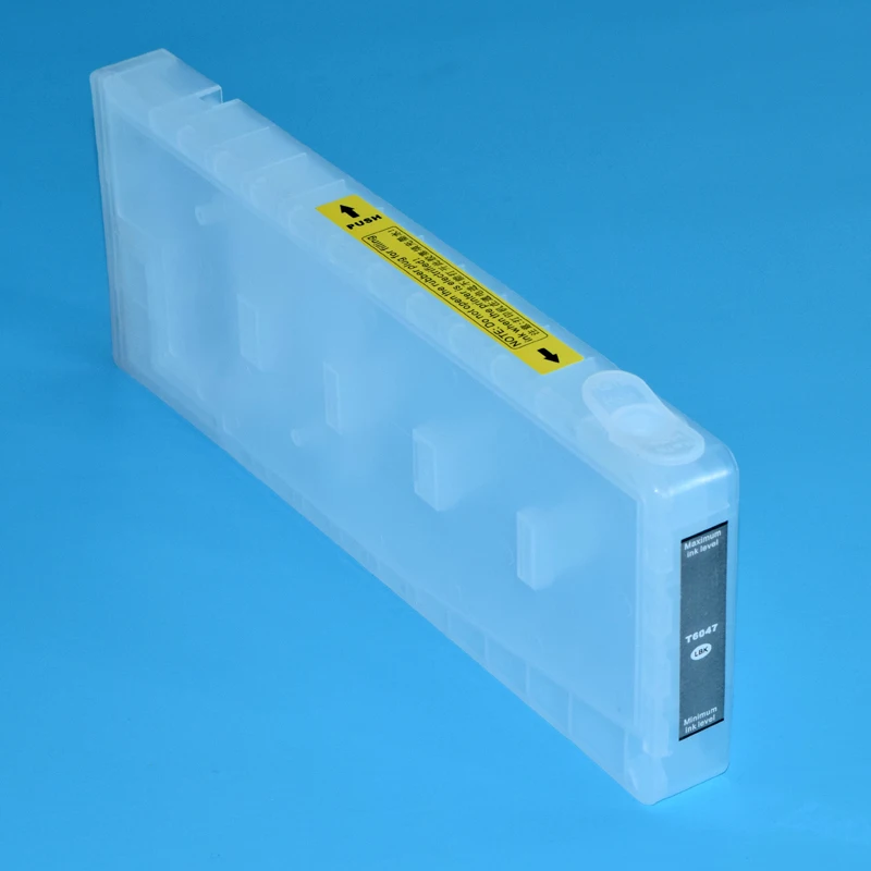 Cartuchos de Tinta Recarregáveis com Chips Reajustável e Resetter Adequado para Impressoras Epson Stylus Pro 7880 9880 Cores 350ml - Imagem 5