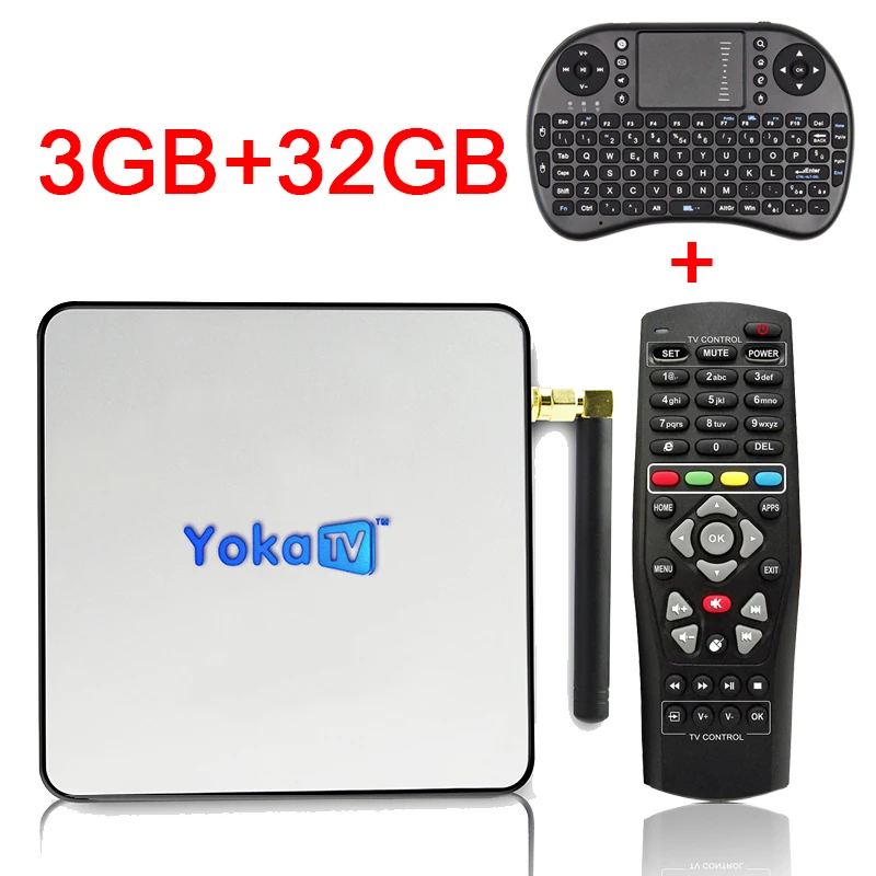 Yokatv KB2 PRO Android 6.0 TV Box 3GB RAM 32GB ROM Amlogic S912 Octa core Android Tv Box Dual WiFi BT4.0 UHD 4K 2K Media Player