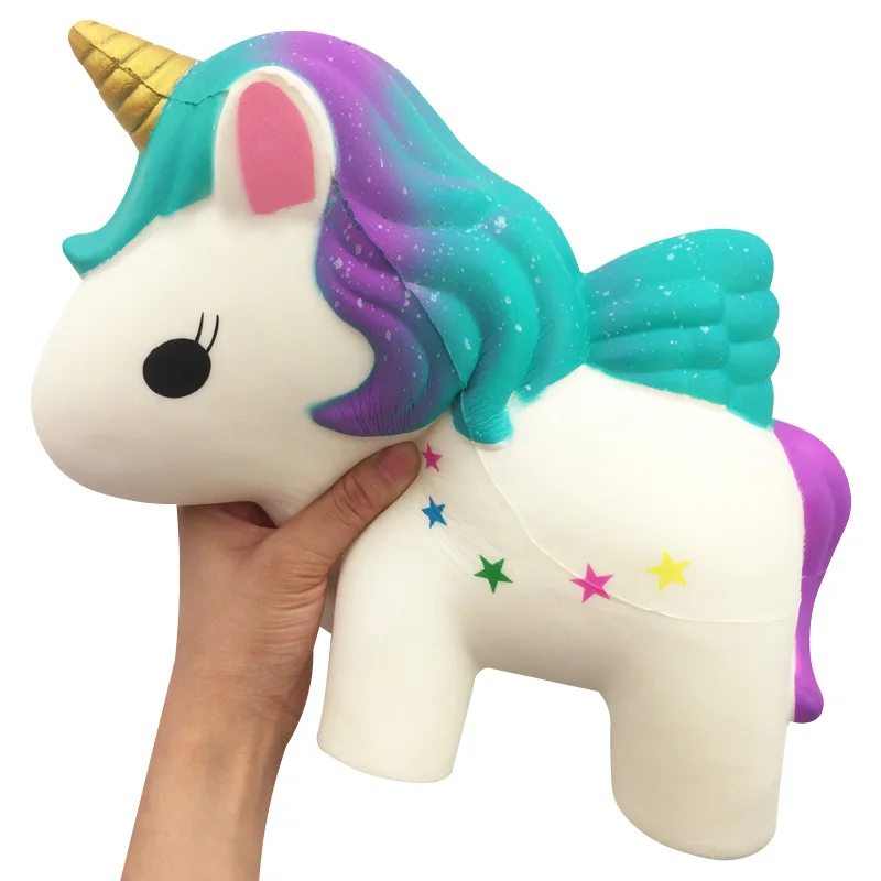 Большой Мягкий Jumbo медленно поднимающиеся игрушки Squishi Unicornio Kawaii пончик лучший подарок для детей антистресс огромная игрушка украшение стола - Цвет: Big 25cm