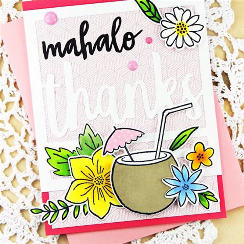 

YaMinSanNiO Drink Cup Metal Cutting Dies Letter Dies Cutting Scrapbooking for DIY Card Making Decorative Album New Crafts Dies