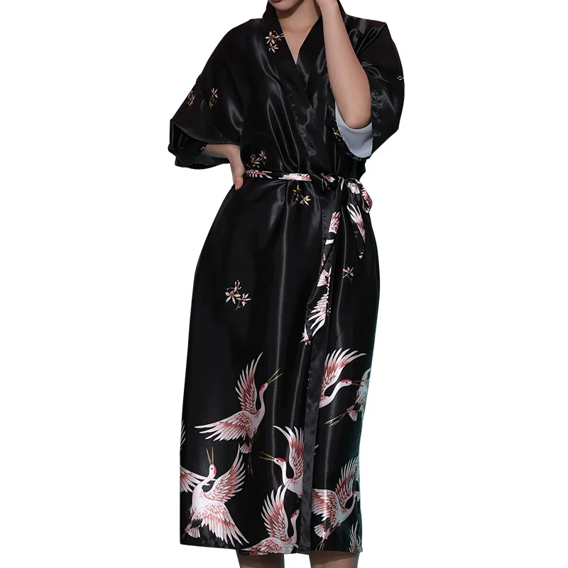 Robe Bathrobe women Kimono robes Pajamas Silk gowns women bridesmaid