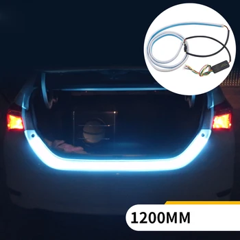 

New RGB Flow Type LED Car Tailgate Strip Waterproof Brake Driving Turn Signal Light Car Styling High Quality 1.2m 12V 4 Color