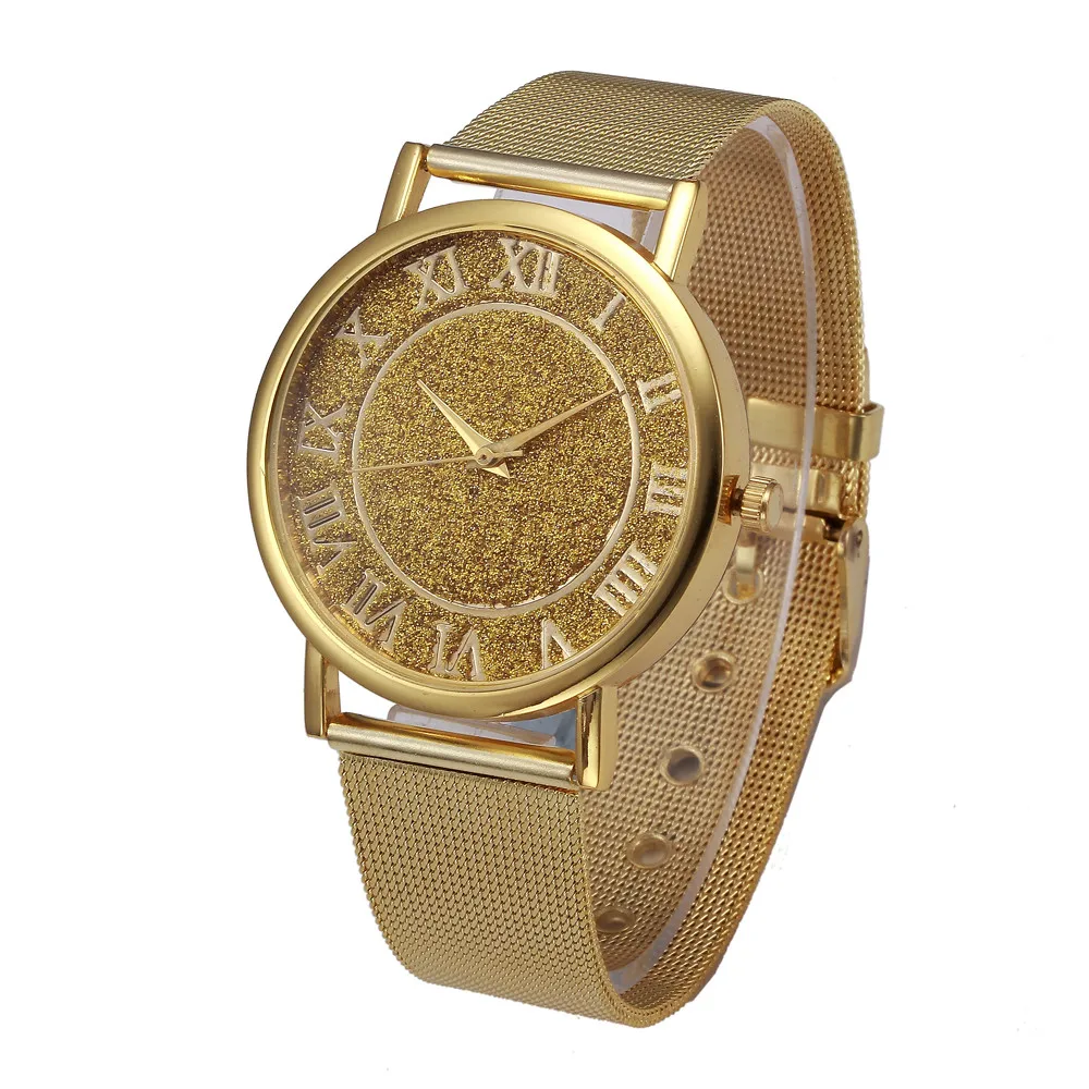 

Fashion Luxury Brand Gold Silver Mesh Belt Women's Watch Analog Quartz ladies Watch Quality Casual Watch Clock Gift Relogio #W
