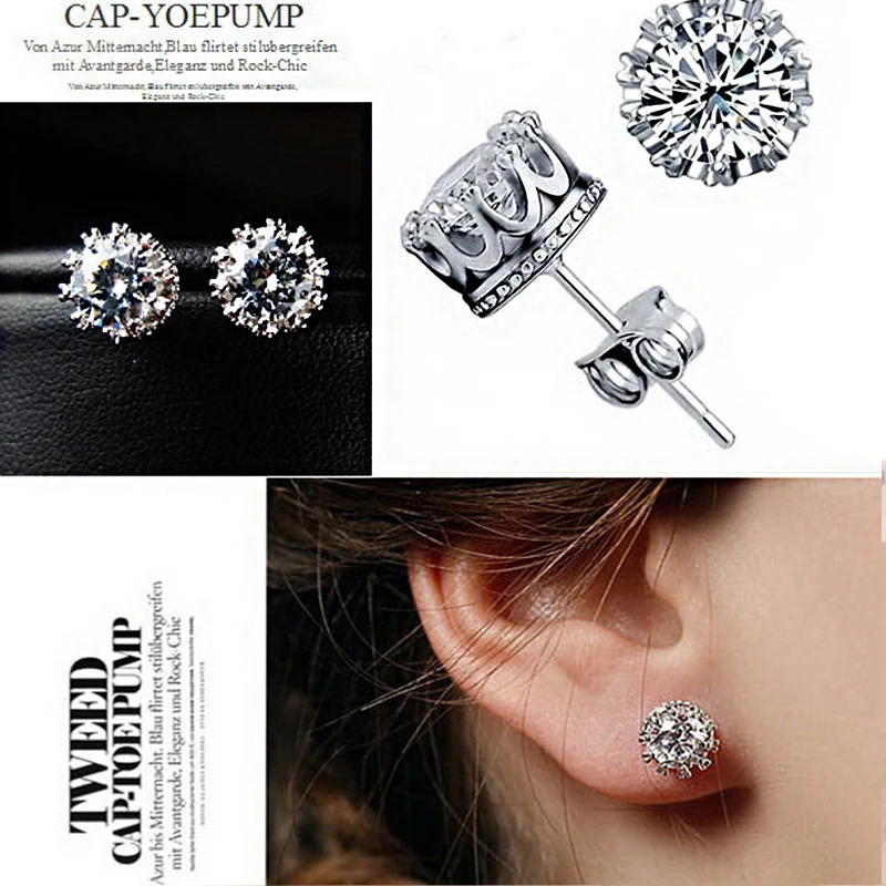 Unisex 5 Pairs Vintage Style Jewelry Gift for Christmas Simple Stud Earrings for Women Girl Men Boy