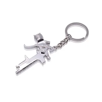 

10 Pcs creative new water gun keychain zinc alloy key ring gun-shaped Auto metal tool key pendant Wholesale