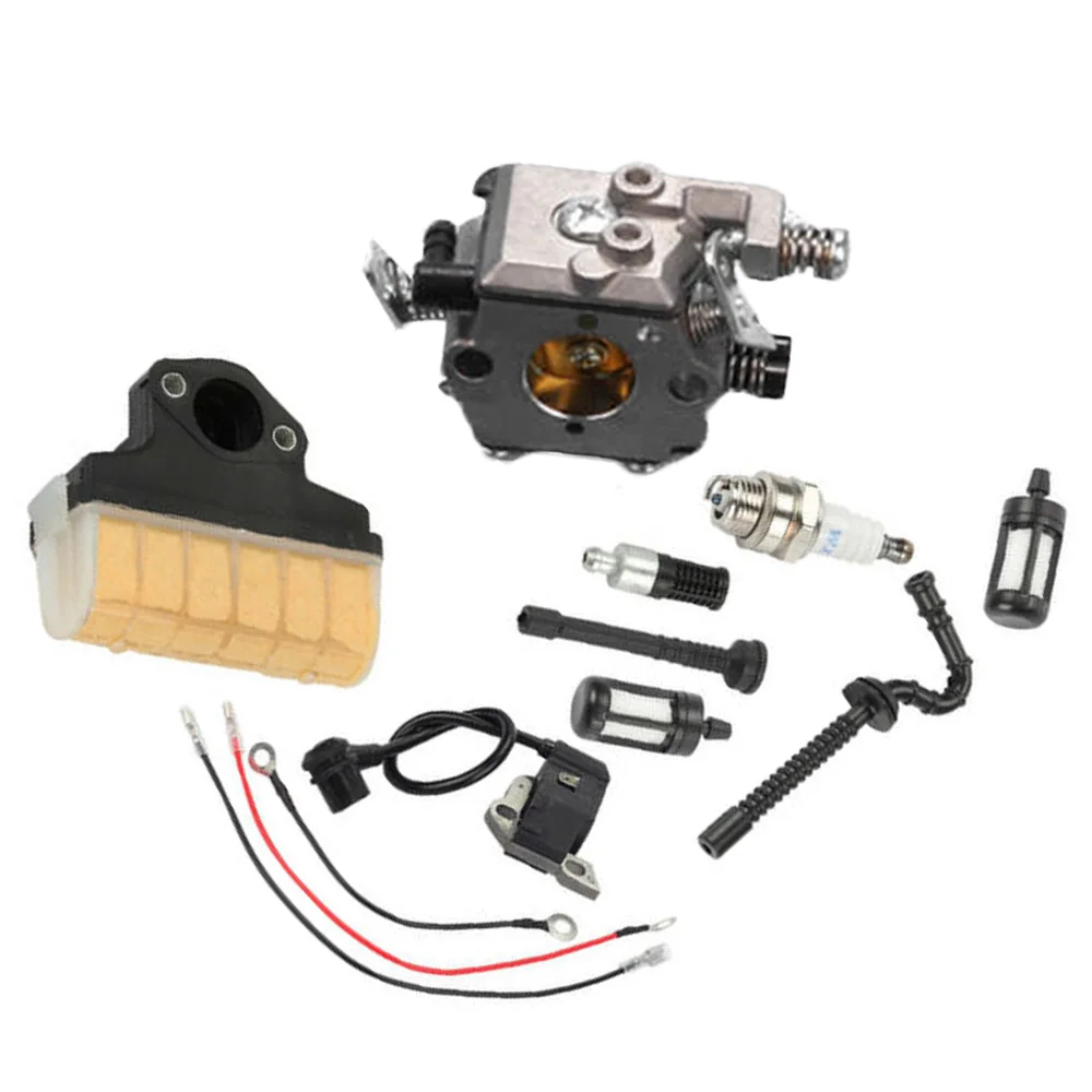 

Carburetor Fuel Line Ignition Coil Garden For Stihl Chainsaw MS210 MS230 MS250