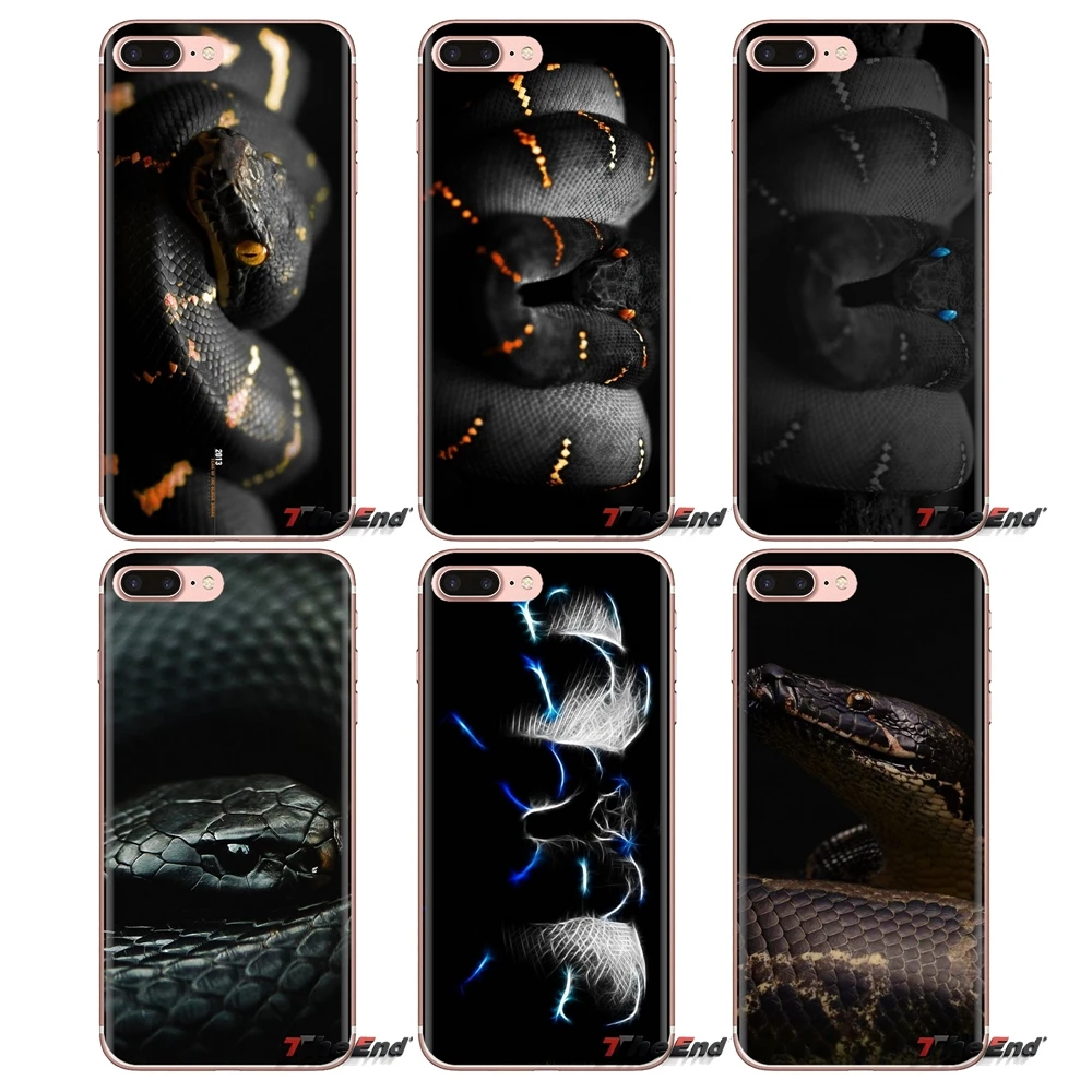 Чехол для телефона Crazy Black Python Snake Viper Huawei G7 G8 P7 P8 P9 P10 P20 P30 Lite Mini Pro P Smart Plus 2017 2018 2019 |