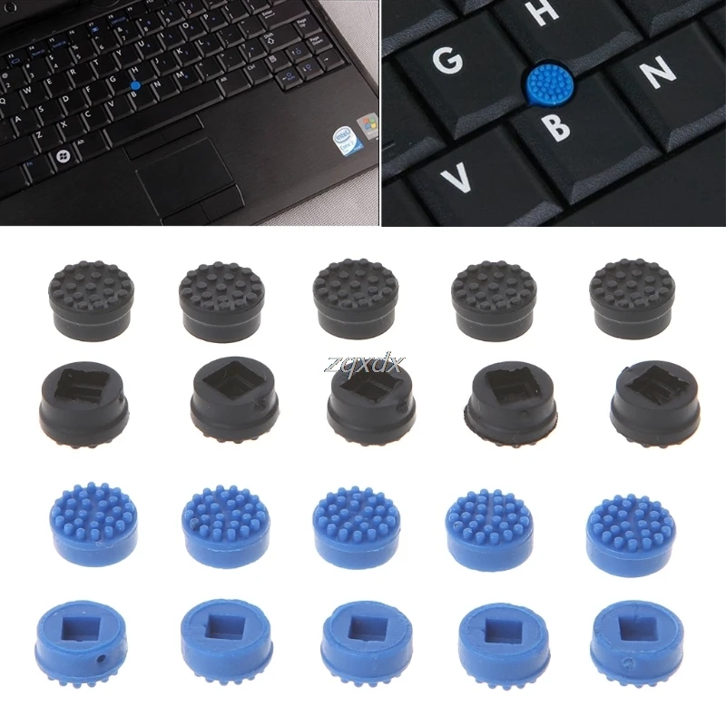 10x Laptop Keyboard Mouse Stick Point Blue Silicone Cap Trackpoint for HP Laptop