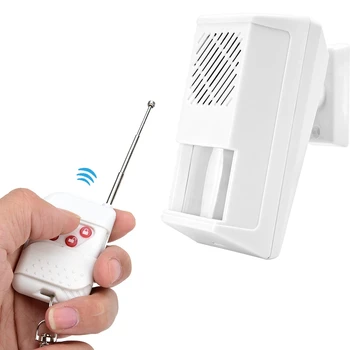 

Door Window Entry Security ABS Wireless Infrared Induction Detector Alarm Unit with Remote Controller Home Safety System