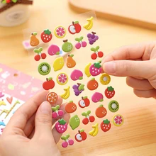 Diy креативные Детские объемные наклейки из хлопка с рисунками из мультфильмов для телефона. T-0074