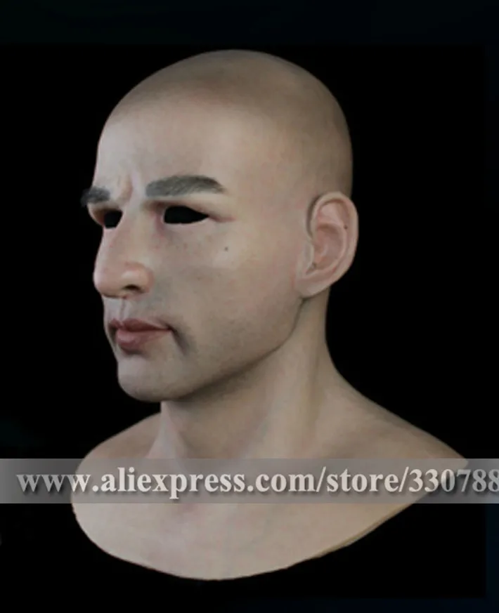 [SF-N10] высококачественные реалистичные силиконовые маски, маска на всю голову на Хэллоуин, мужские маскарадные маски, маска с человеческим лицом на Рождество