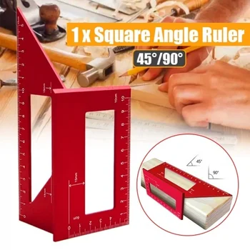 

Multifunctional Woodworking Ruler 45/90 Degree Angle Guide T Ruler JDH99