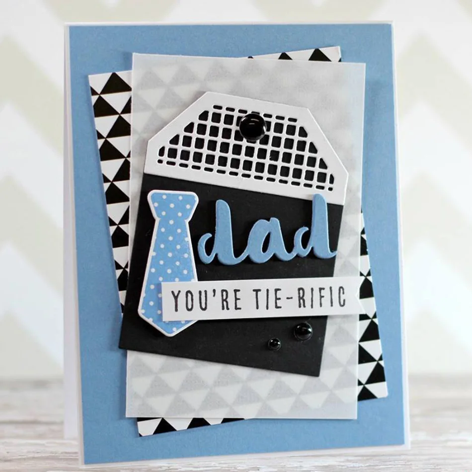 

DiyArts Dad Tie Metal Cutting Dies Men Tie Dies for Scrapbooking Card Making Album Embossing Crafts Stencil Craft Die Cut New
