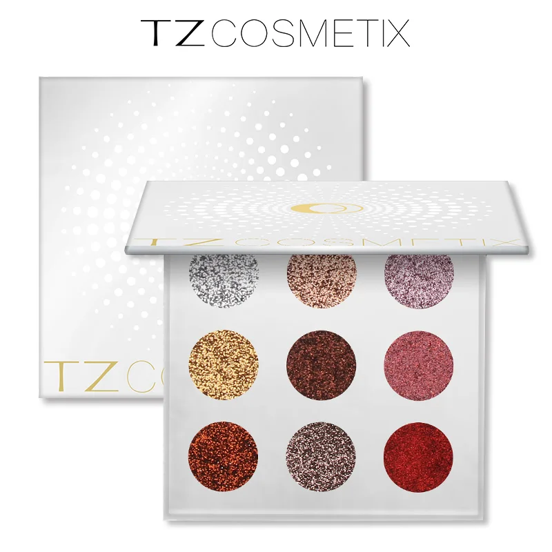 

Brand 9 Colors Glitters Eyeshdow Pallete Glitter Diamond Pressed Glitters Eyeshadow Palette Make Up Cosmetic Drop Shipping
