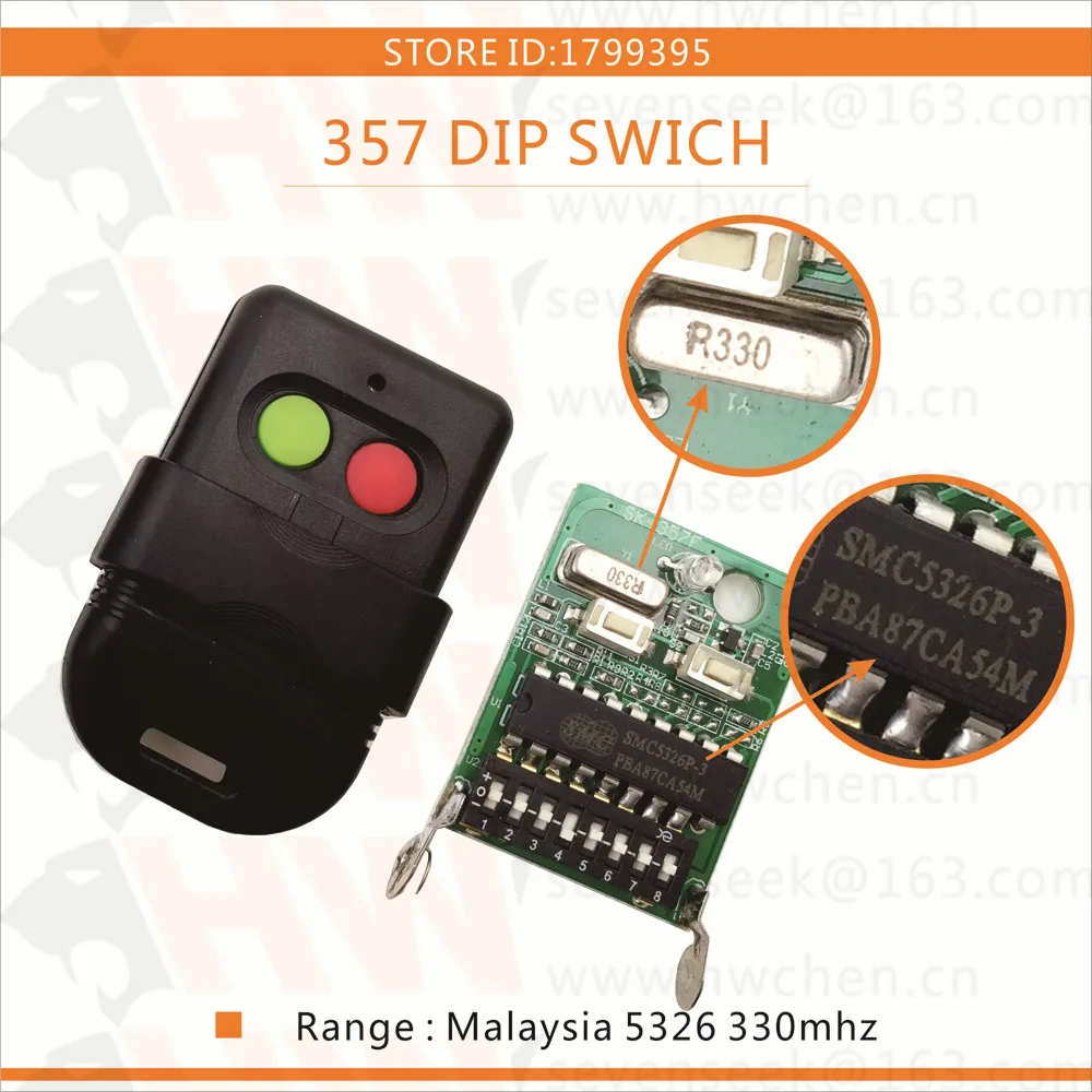 Free Shipping 5pcs Singapore Malaysia 5326 330mhz Dip Switch Auto