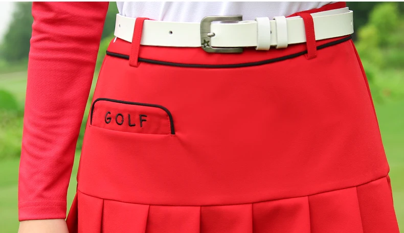 Новинка! PGM Golf одежда женская футболка с длинным рукавом осенняя и зимняя одежда Набор Юбка для гольфа