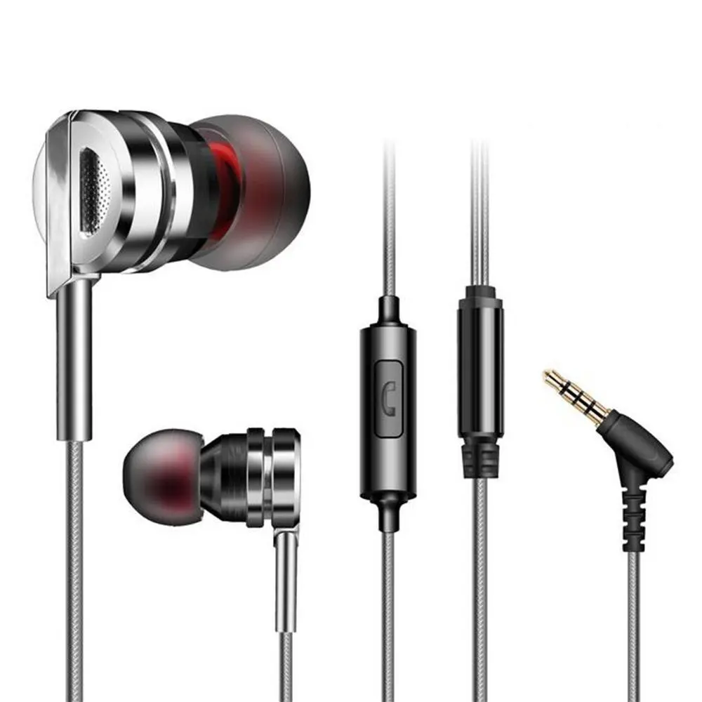 Earphone Deep Bass Sound In Ear Earbuds Headsets High Sensitive Mic