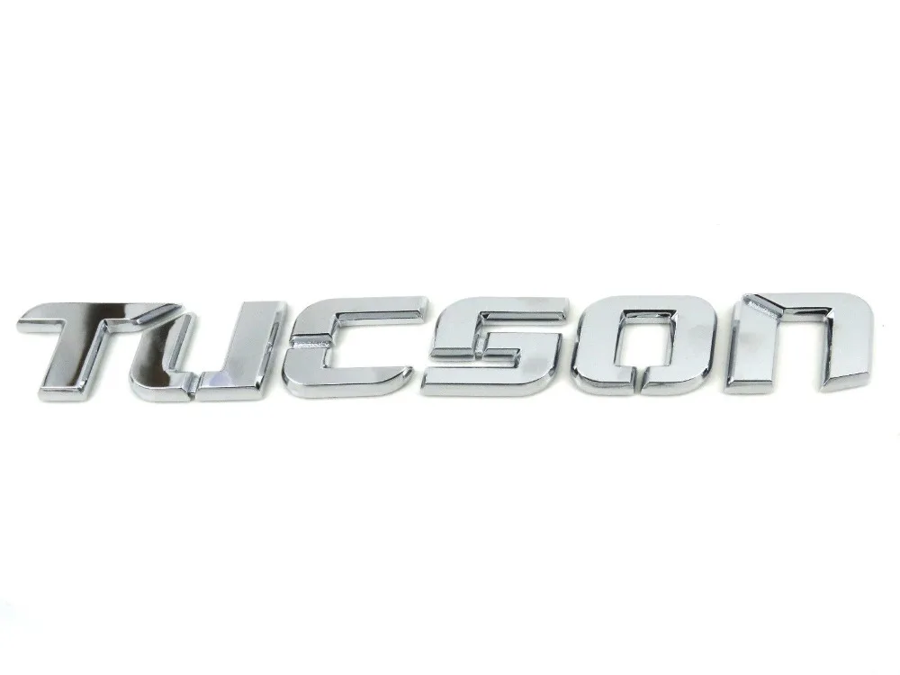 For Tucson Letters Logo Decal Car Rear Gate Lid Emblem Badge Sticker