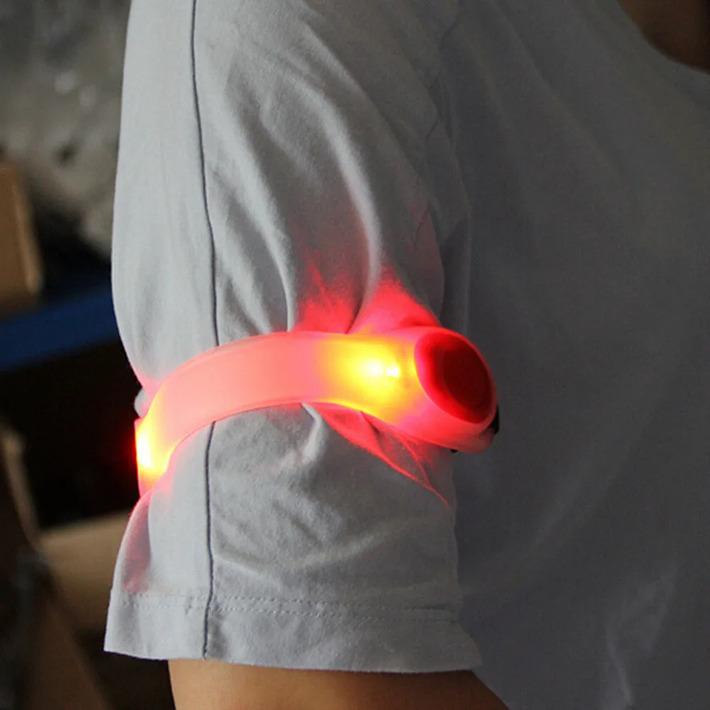 Clearance ISHOWTIENDA Cycling Light Frame Flashing LED Light Arm Armband Strap Safety Belt For Night Running Cycling Bicycle Accessories 5
