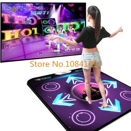 

HOT 2016 New PC English menu single dance pad Non-Slip Dancing Step Dance Game Mat Pad for PC & TV FREE SHIPPING