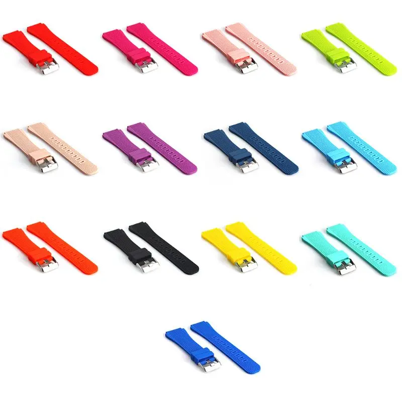 

Silicone Wrist Band Strap for Samsung Galaxy Watch 46mm SM-R800 Smart watch for Samsung Gear S3 Frontier Silicone Bracelet