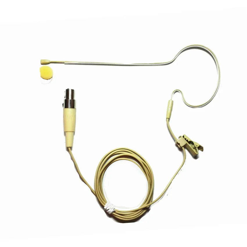 Earclip الميكروفون lavalier microfone المهنية المكثف ل shure نظام الارسال اللاسلكي xlr 4pin مصغرة mickrofon