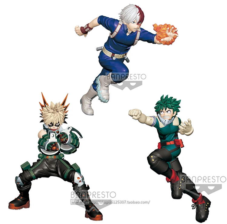Модная аниме статуя моя геройская Академия Izuku мидория Katsuki Bakugo Todoroki Shoto BAN фигурка