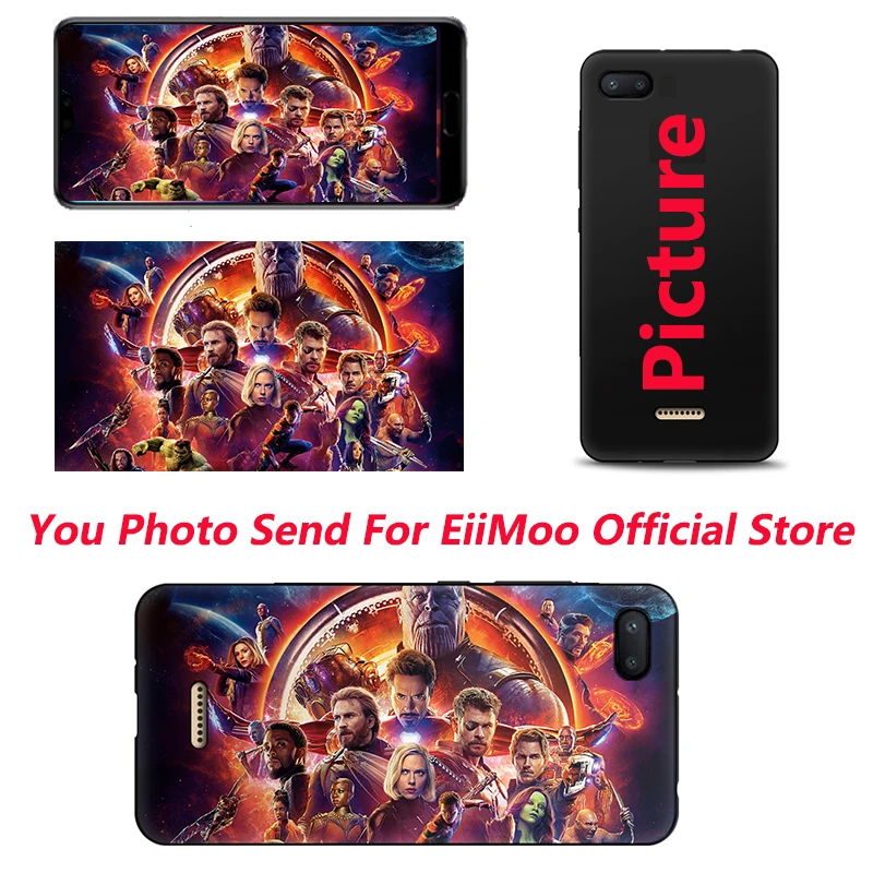 Чехол для телефона EiiMoo Xiaomi Redmi 6A 4A 7A 4X 5 Plus S2 Y2 K20 9T Pro сделай сам фото Xiomi Note 6