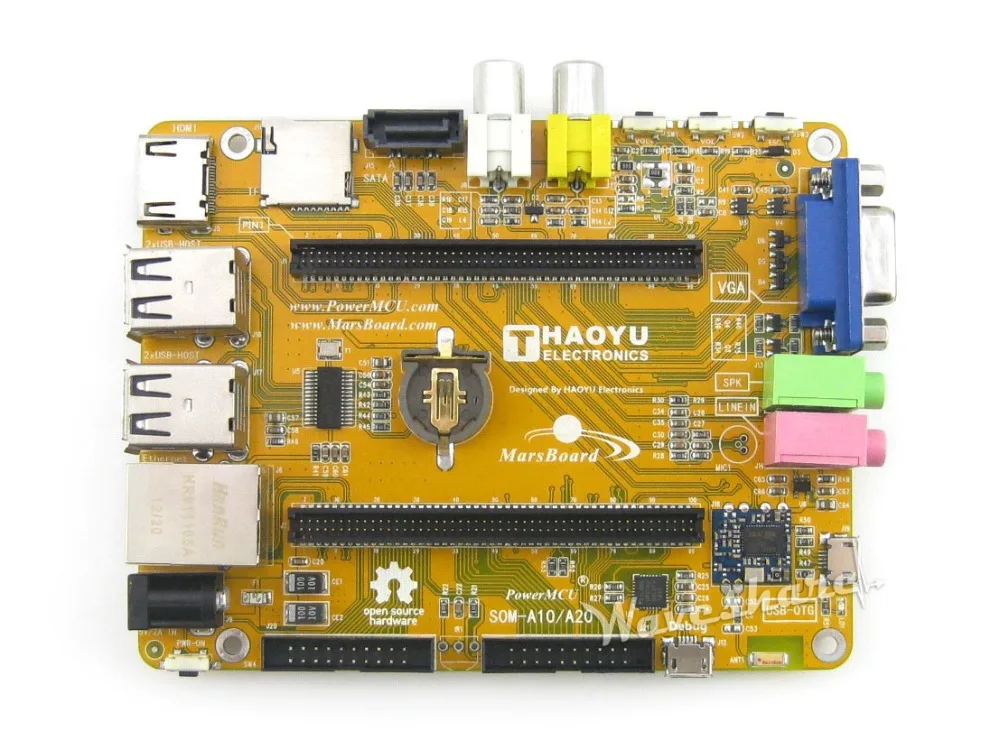 MarsBoard A20 двухъядерный ARM Cortex A7 двухъядерный Mali-400 GPU mars модуль комплект