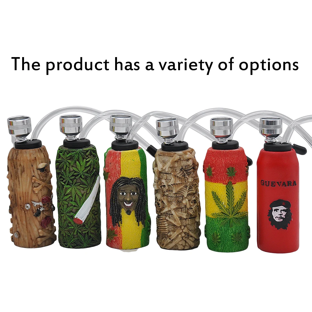 

Rasta Reggae Design Resin Water Pipe Filter Cigarette Holder Smoking Accessory