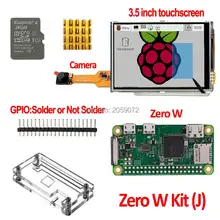 Computador, raspberry pi zero w pi0 w placa raspberry pi 3.5 polegadas lcd pi0 zero câmera caso 8g cartão sd tela touchscreen de 3.5 polegadas