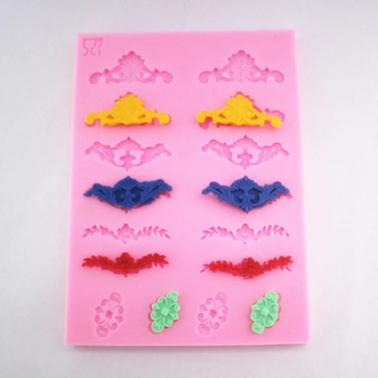 

New European pattern set fondant cake molds soap chocolate mould for the kitchen baking FM222