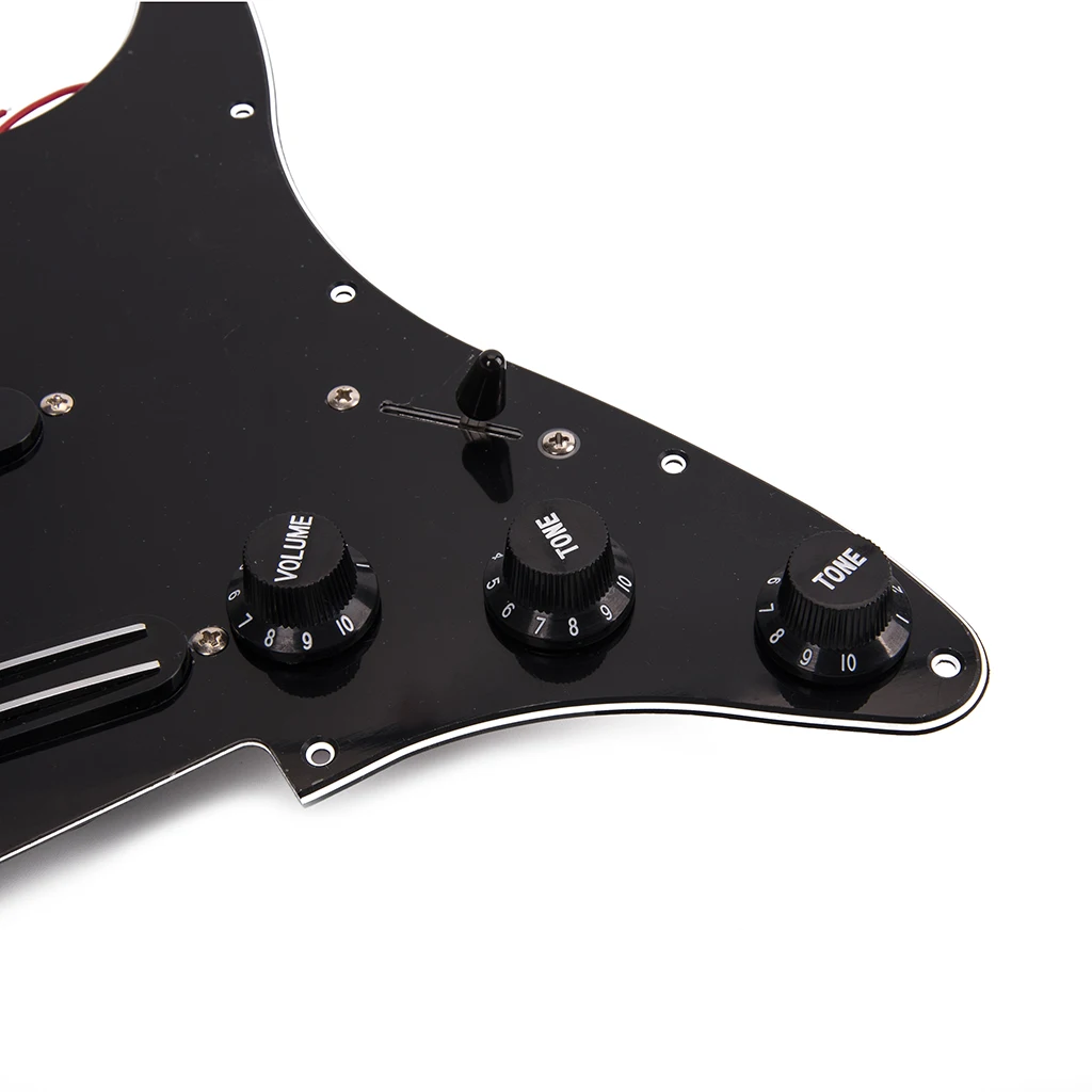 3 Ply Electric Guitar Prewired Loaded Pickup Pickguard Scratch Plate with Back Cover Mounting Screws