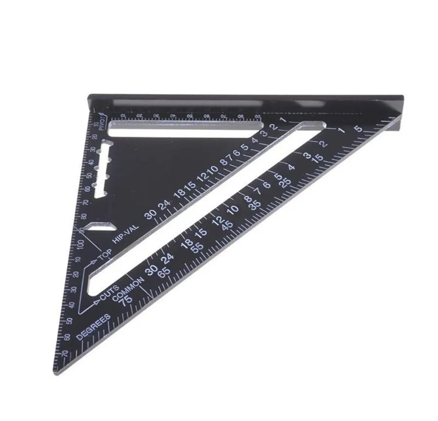 

Free shipping 12 inch high-grade high-precision aluminum profile black triangle ruler 30 cm triangle plate